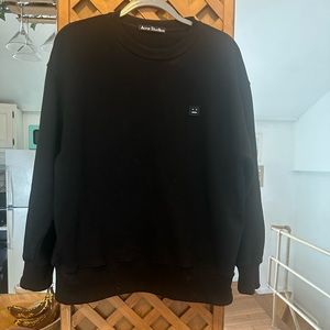 Acne Studios Black Men’s Sweatshirt College Face Medium